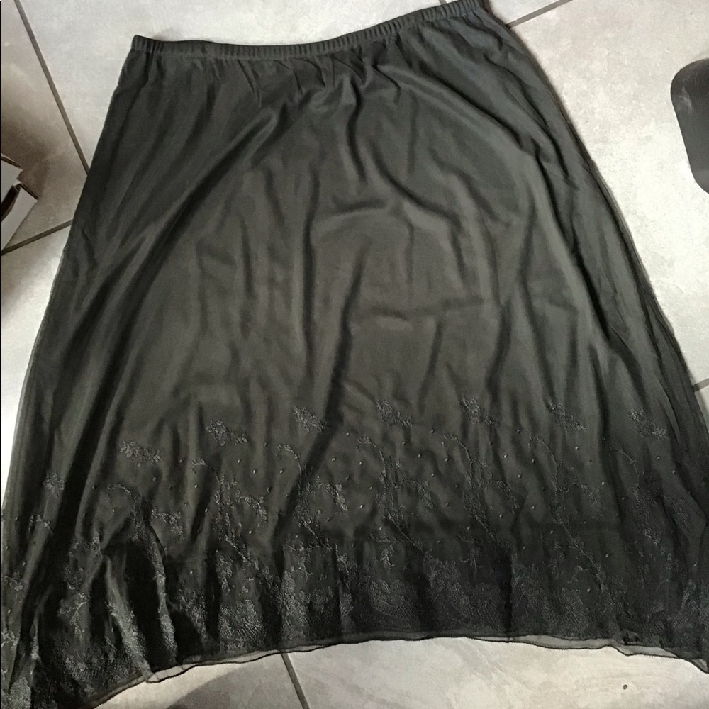 J. jill grey skirt petit large